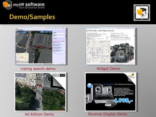 Listing search demo Ad Edition Demo Widget Demo Reverse Display Demo 