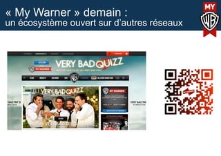 « My Warner » demain :
un écosystème ouvert sur d’autres réseaux
 