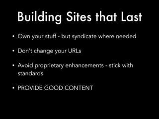 My Website Can Vote - Building Sites That Last