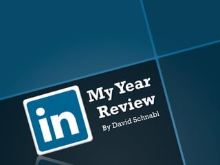 MyYear
Review
By David Schnabl
 