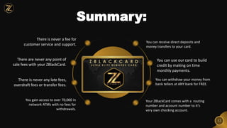 Ztegrity ZBlackcard Elite Debit Card Presentation | PPSX