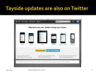 03/12/2012   ©2012 Multizone Limited   11
 