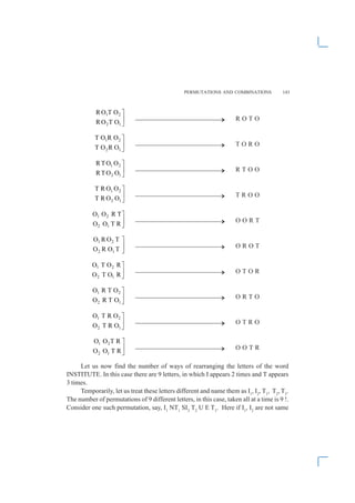 Permutation and combinations | PDF
