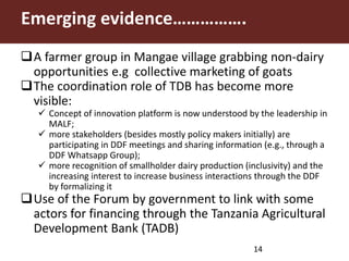 Maziwa Zaidi Vision of Success: Translating the Theory of Change into tangible benefits in the ‘pockets’ of beneficiaries
