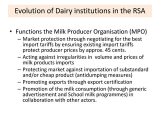 Towards Formalisation of the Dairy Development Forum in Tanzania: Lessons from other countries