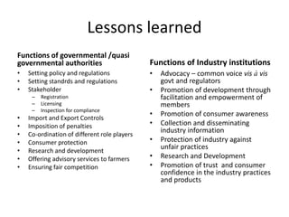 Towards Formalisation of the Dairy Development Forum in Tanzania: Lessons from other countries