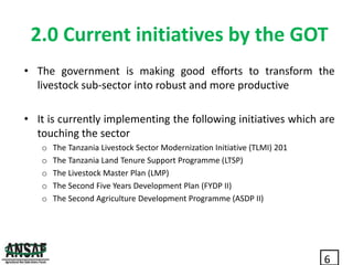 Inclusive investment opportunities in Tanzania’s dairy value chains: Exploiting the Evidence: What next for Policy Advocacy?     Presented by Audax Rukonge (ANSAF) at the Maziwa Zaidi Policy Forum, Dar es Salaam, 23-24 May 2017