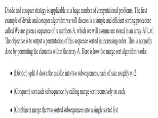 Sorting algorithms | PPTX