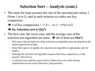 Sorting algorithms | PPTX