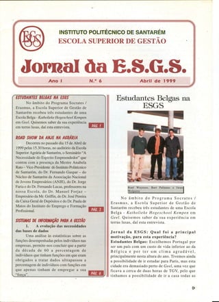 N.º 06 jornal da e.s.g.s   abril de 1999 ano i