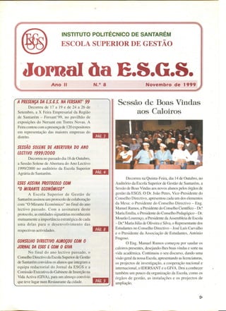 N.º 08 jornal da e.s.g.s   novembro de 1999 ano ii