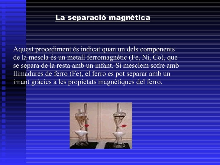 La separació de mescles