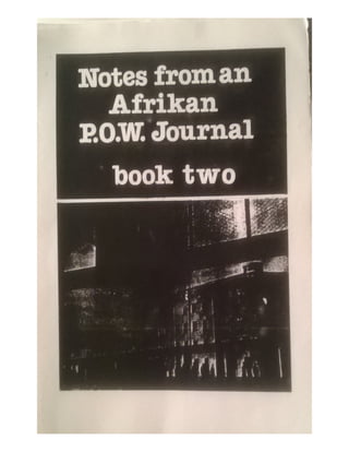 Notes From A New Afrikan P.O.W. Journal: Book Two