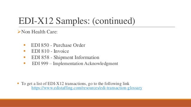 edi ppt edi 850 format