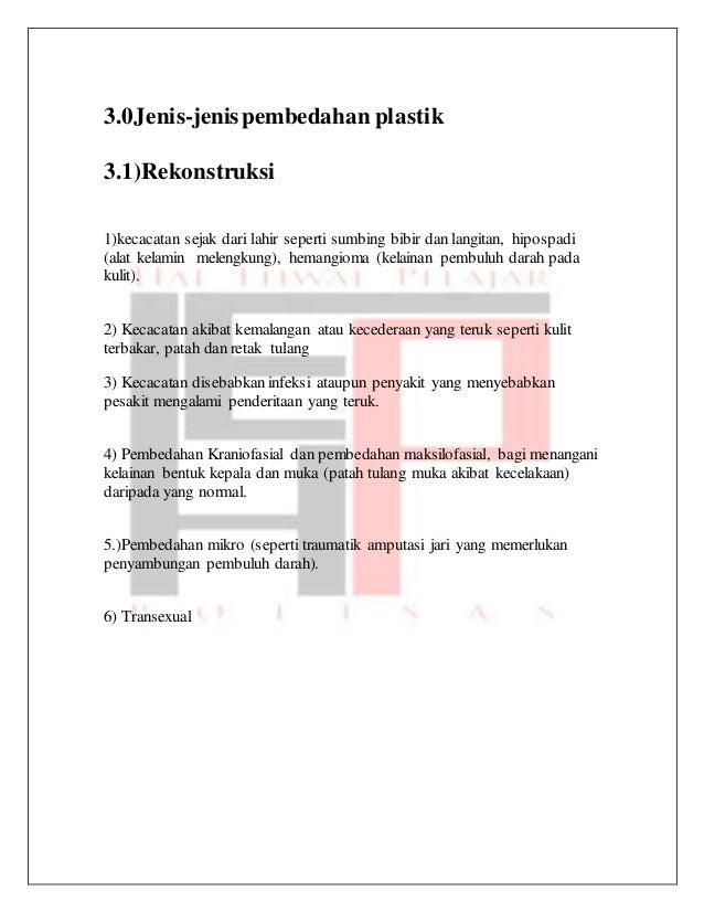 Pembedahan Kosmetik Menurut Islam Dan Perspektif Sains