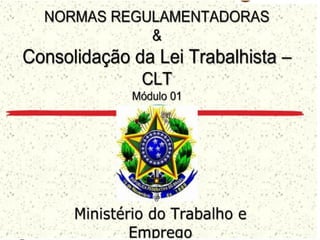 CLT - Consolidação das Leis Trabalhistas - Módulo 01 - NR 01