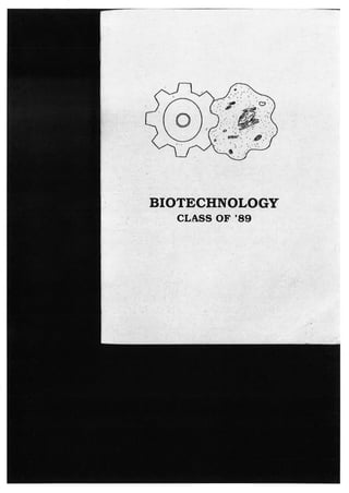 N.i.h.e. biotechnology class of 1989