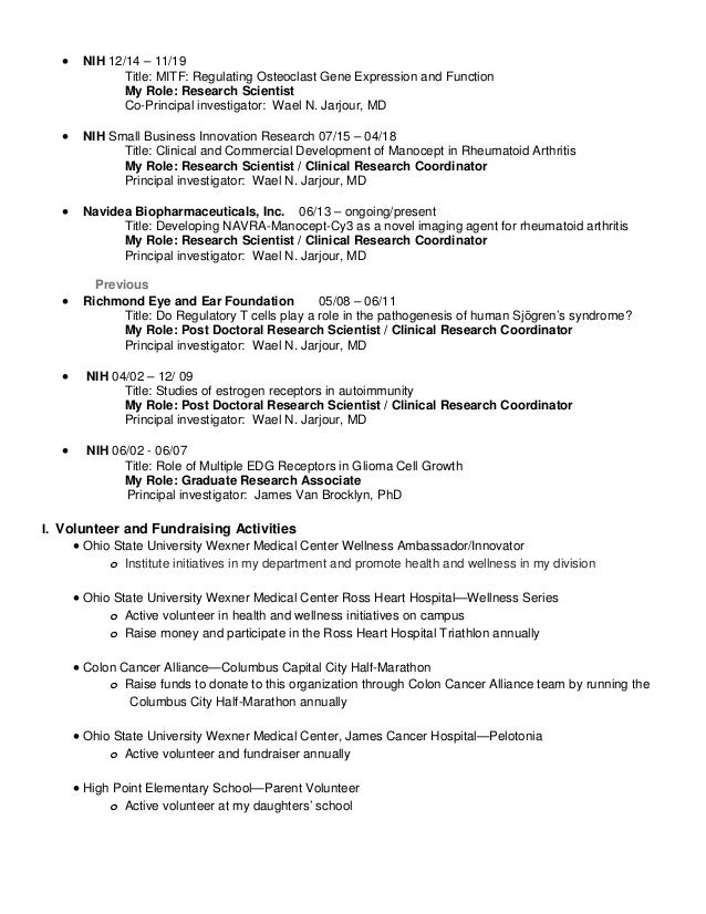 resume research