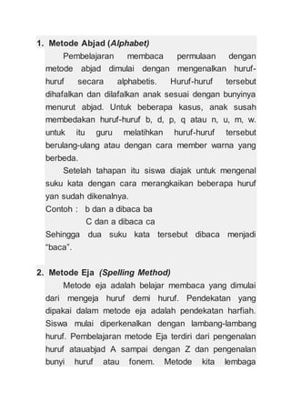 membaca permulaan | DOCX