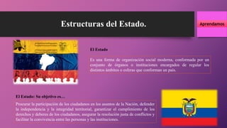 Tema 4. El estado. Organización y componentes. | PPTX