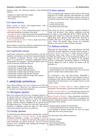 Parallel Ridges Antenna N 3-lecture notes-antennas-dr.serkanaksoy | PDF