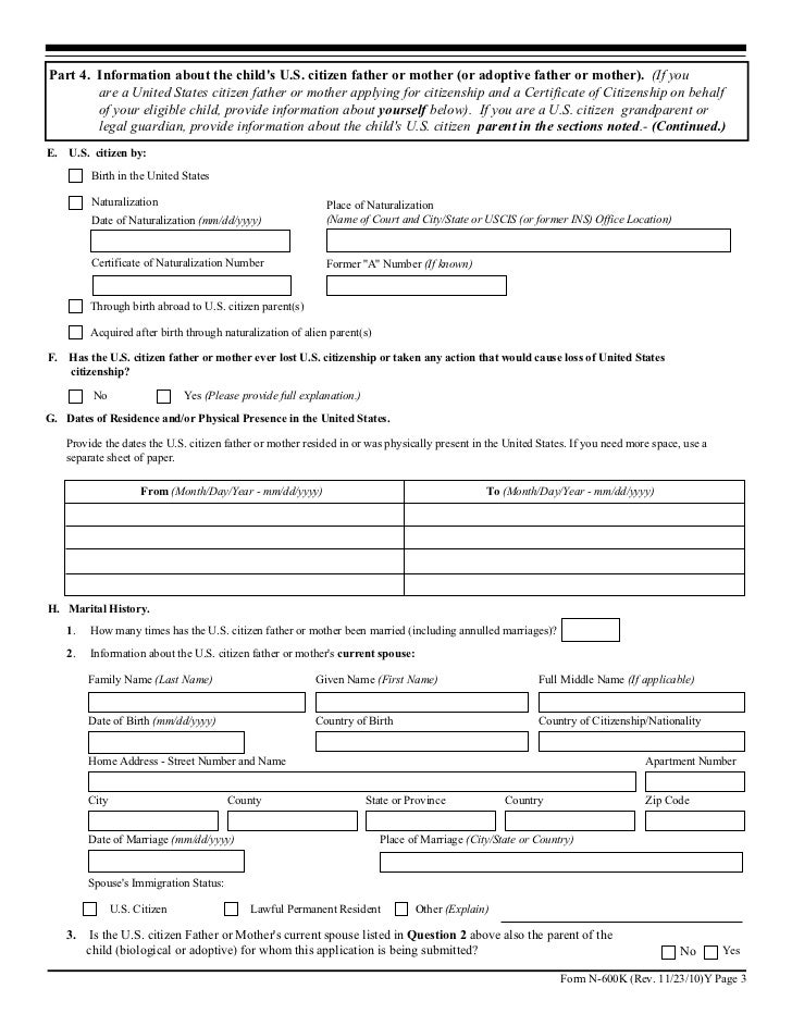N600 Form Example N 600K Or N 600 , Difference between N-600 and N-600K – LEUA