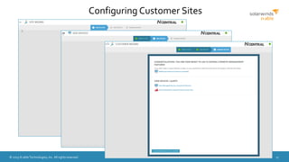 © 2015 N-able Technologies, Inc. All rights reserved. 17
Configuring Customer Sites
 