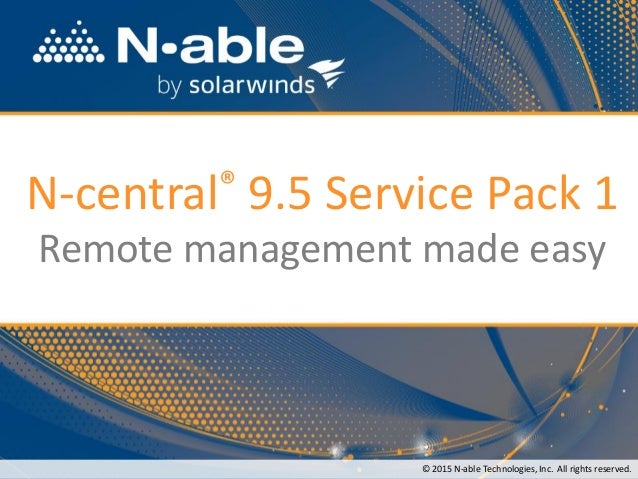 solarwinds n central solarwinds n central
