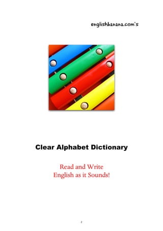 FREE ELT BOOK Clear Alphabet Dictionary - by Matt Purland
