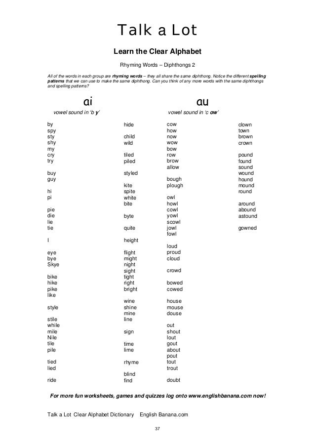 Free Elt Book Clear Alphabet Dictionary By Matt Purland