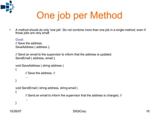 N E T Coding Best Practices | PPT