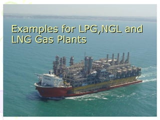Examples for LPG,NGL and
LNG Gas Plants




                           127
 