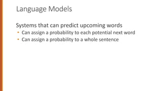 An N-Gram Language Model predicts the next word in a sequence | PDF