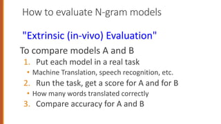 An N-Gram Language Model predicts the next word in a sequence | PDF