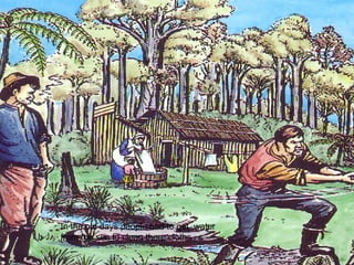 In the old days people had to get  water from the sea to clean there cloths . 