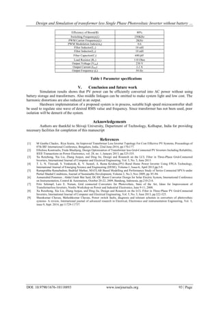 Design and Simulation of transformer less Single Phase Photovoltaic ...