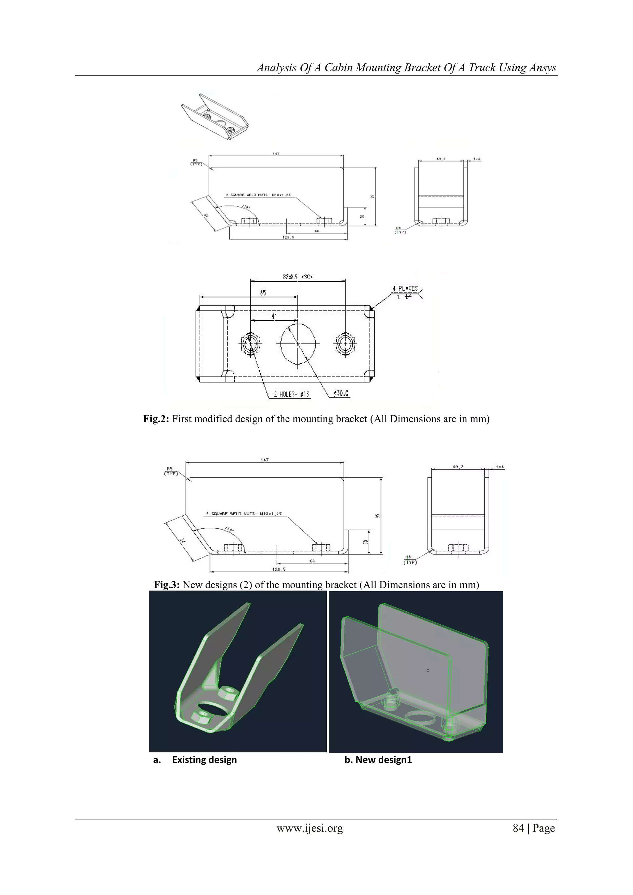 Analysis of Cabin Mounting Bracket of Truck Using ANSYS | PDF