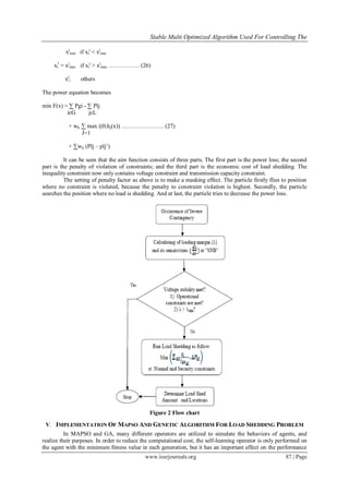 Stable Multi Optimized Algorithm Used For Controlling The Load Shedding ...