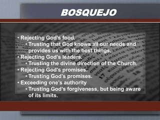 BOSQUEJORejecting God’s food.