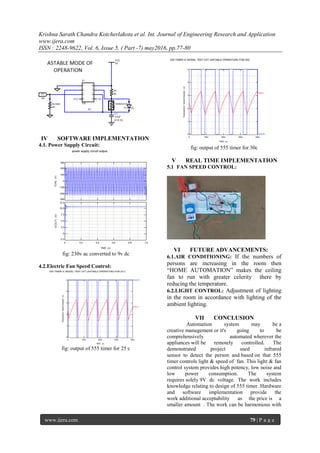 Smart Home Automation Based On 555 Timer | PDF