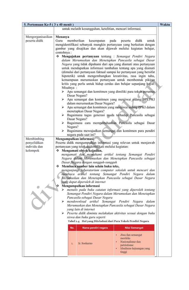Contoh RPP Revisi 2017 Pendidikan Pancasila dan Kewarganegaraan (PPKN ...