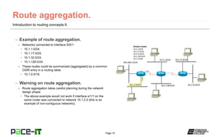 PACE-IT: Introduction_to Routing Concepts (part 2) - N10 006 | PPTX