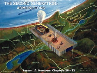 THESECONDGENERATION: ADMONITIONS Lesson 12  Numbers  Chapters 26 - 32 