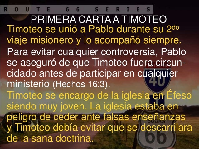 Estudio Panorámico de la Biblia: 1 Timoteo