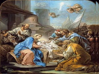 - A Estrela,
inventada por Mateus,
não é um astro no céu,
mas a pessoa de Jesus.
Ele é a "Luz"
anunciada
pelos profetas,
que ilumina todos
os povos
e nações.
- Os Magos
representam todos
os homens que
vão ao
encontro de Jesus
e se deixam guiar
pela sua mensagem
de paz e de
 