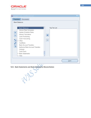 180 
5.N:- Bank Statements and Bank Statements Reconciliation 
 