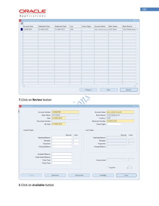 182 
7.Click on Review button 
8.Click on Available button  