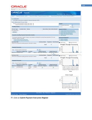 216 
77. Click on Submit Payment Instruction Register  