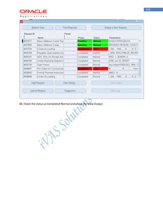 259 
38. Check the status as Completed Normal and check the View Output  