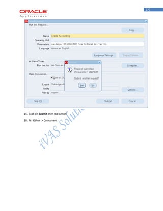 270 
15. Click on Submit then No button 
16. N:- Other -> Concurrent  